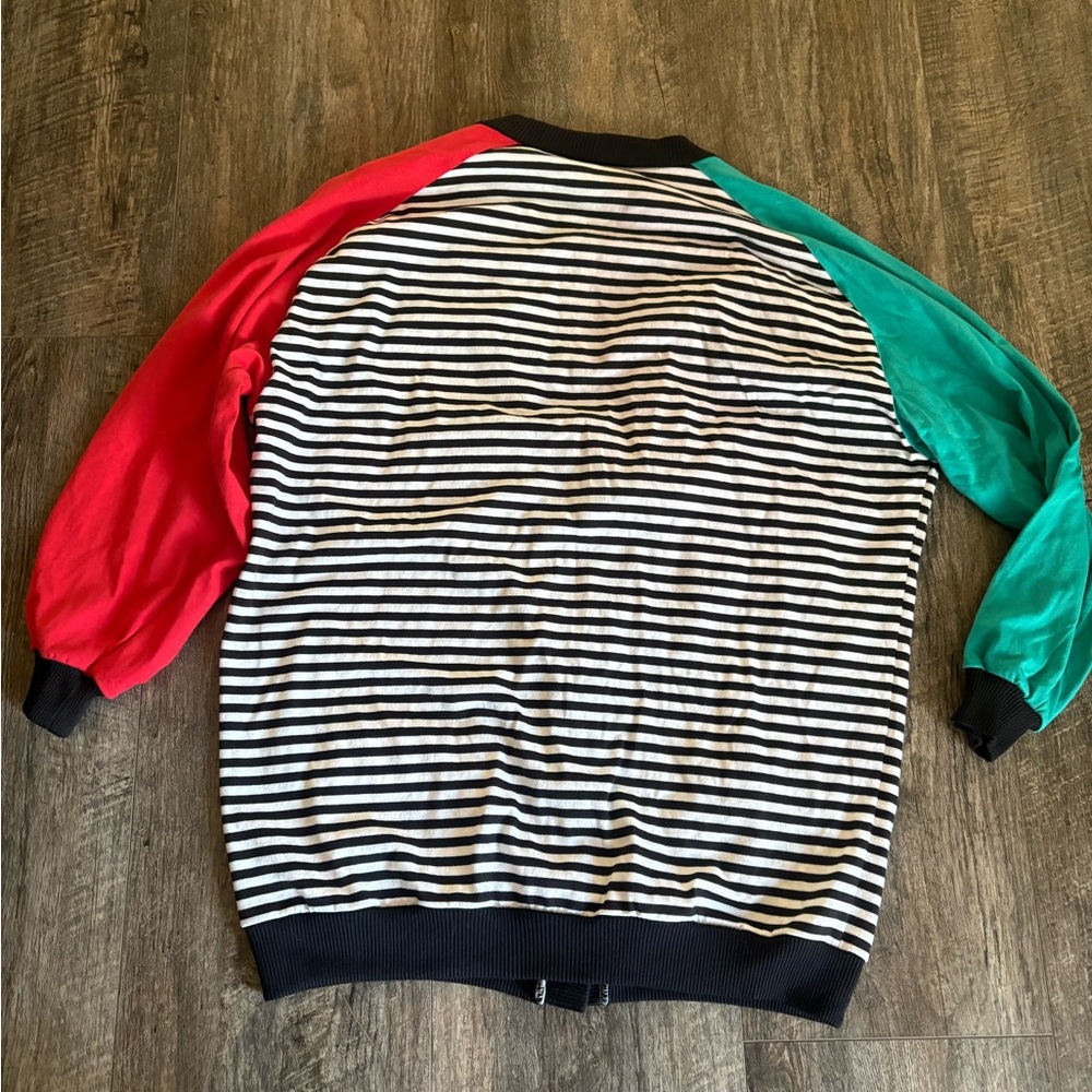 Vintage Peter popovitch Striped Multicolor Cardigan Sweater - Picture 4 of 4